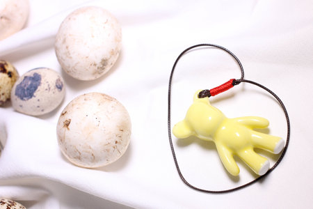 Mushrooms and Bearの写真素材