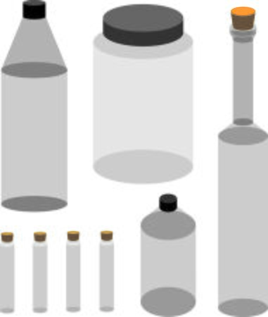 Variety of Bottlesのイラスト素材