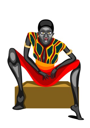 Jamaican Girlのイラスト素材