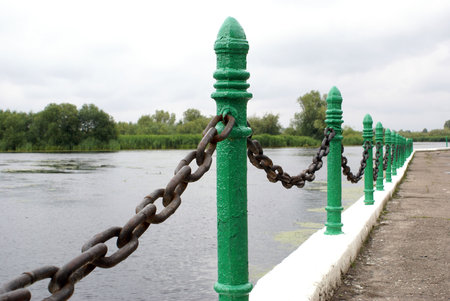 River in Polessk, Prussia, Kaliningrad, Russia                  