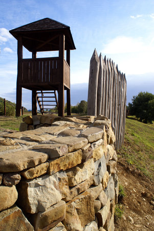 Stronghold in Arhipo-Osipovka, Black sea coast, Russia                 
