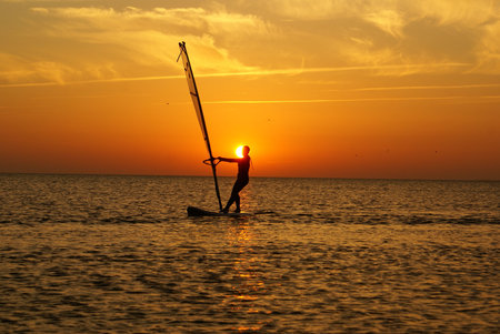 Kitesurfingの写真素材