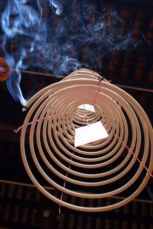 Smoke on the shrine, Kuala-Lumpur              の写真素材