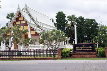 Ho Phraphutta Sirmaravichai wat in Sukhotai, Thailand                   