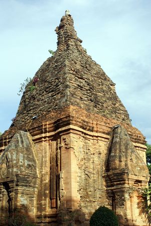 Po Nagar Cham tower in Nha Trang, Vietnam                 の写真素材