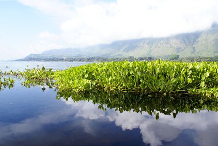 Lake Toba and Samosir island, Sumatra                の写真素材