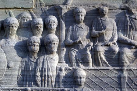 Detail of egypt obelisk in Sultanahmet square in Istanbul, Turkey            の写真素材