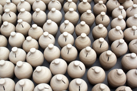 Pots not ready in the factory in Bahreinの写真素材