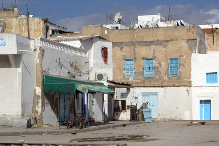 Houses in Old medina in Tunisia                