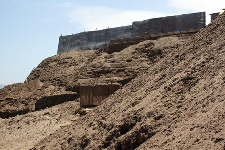 Ruins in Huaca de la Luna in north Peru 