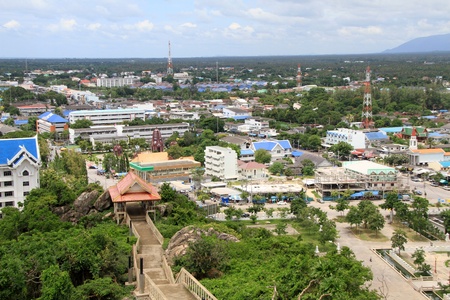 View from the rock on the Prachuap Khiri Khan, Thailandのeditorial素材
