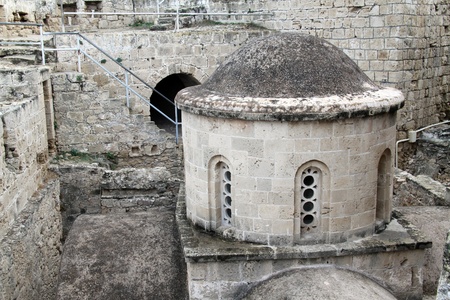 Church inside fortress in Girne, North Cyprusのeditorial素材