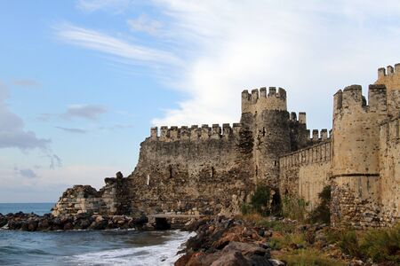 Maumere fortress on the coast near Anamur, Turkeyのeditorial素材