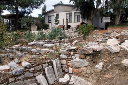 Museum house and ruins of Saint John basilica in Selcuk, Turkeyのeditorial素材