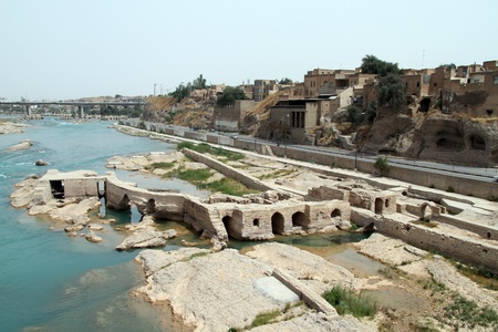 Ruins of old bath in Dezful, Iranの写真素材