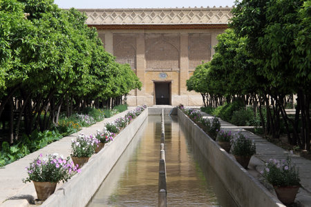 Park in fortress Arg-e Karim Khan in Shiraz, Iran