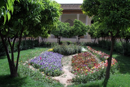 Park in Arg-e Karim Khan in Shiraz, Iranのeditorial素材