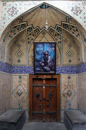 Door of mosque in Esfahan, Iranのeditorial素材