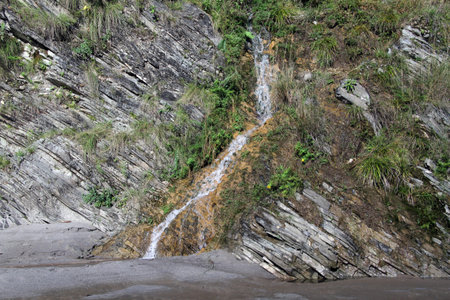 Small river and mount in Nepal