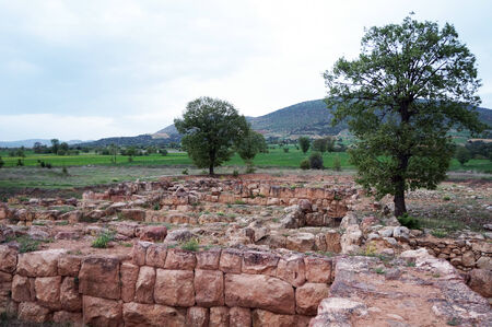 Ruins of hittite town Shapunova in Turkey                               の写真素材