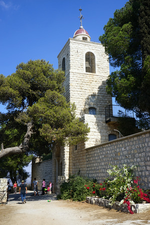 Orthodox church on the top of Tavor mount, Israelのeditorial素材
