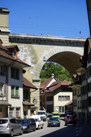 BERN, SWITZERLAND - CIRCA AUGUST 2015 Bridge in Lower town