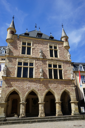 ECHTERNACH, LUXEMBOURG - CIRCA AUGUST 2016 City Hallのeditorial素材