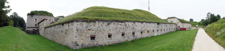 ULM, GERMANY - CIRCA AUGst 2016 Obrer Kuhberg fort