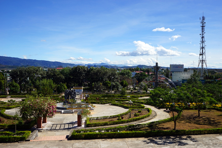 NGOK HOI, VIETNAM - CIRCA JANUARY 2017 Central parkのeditorial素材