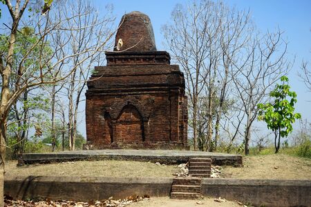 Pyu, MYANMAR - CIRCA APRIL 2017 Ruins of templeのeditorial素材