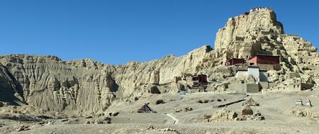 Ruins on the hill in Gugeの写真素材