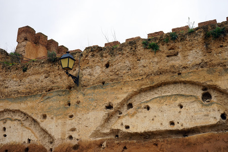 MEKNES, MOROCCO - CIRCA MARCH 2018 Part of city wallのeditorial素材