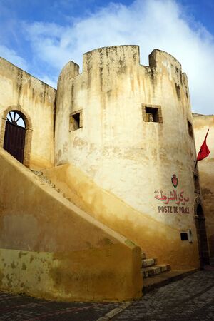 EL JADIDA, MOROCCO - CIRCA MARCH 2018 Old portugese fortress on the coastのeditorial素材