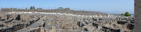 CAPERNAUM, ISRAEL - CIRCA MAY 2018 Ruins of ancient townのeditorial素材