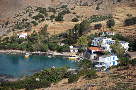 LOUTRO, GREECE - CIRCA MAY 2018 Old Phoenix Restaurantのeditorial素材