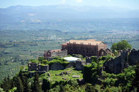 MYSTRAS, GREECE  CIRCA MAY 2019 Big palace