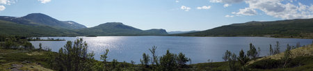 Lake in Dovre national park in Norway