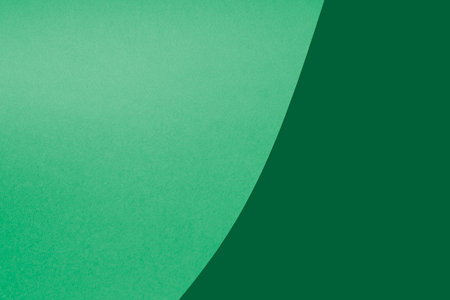 Green and white paper background with copy space for text or image.の写真素材