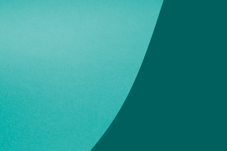 Abstract paper background in turquoise and green tones. Copy space.の写真素材