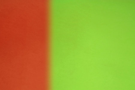 green and red paper background with copy space for text or image.の写真素材