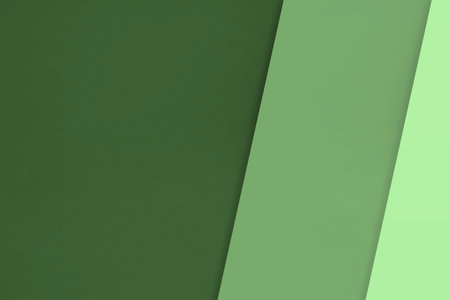 Green and grey color paper background with copy space for text or imageの写真素材