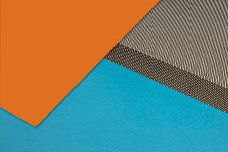 abstract geometric background. orange and gray colors. 3 d renderの写真素材
