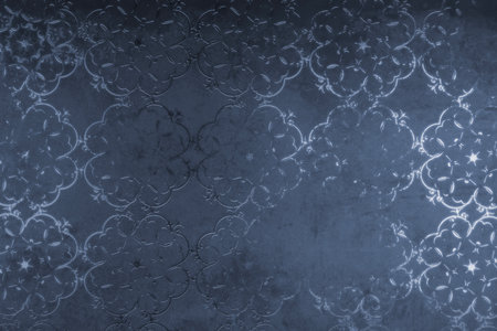 silver background. blue texture. abstract shiny patternの写真素材