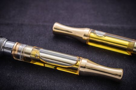 Two Vape Pen THC Extracted Oil Vape Pen Cartridgesの写真素材