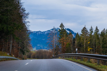 Austrian alps, Green meadows, alpine cottages and mountainsの写真素材