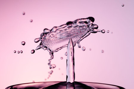 Water Drop with Ripples on water surface