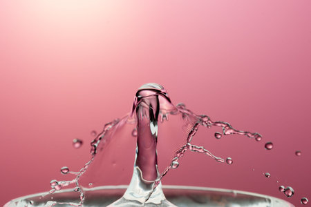 Water Drop with Ripples on water surface