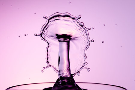 Water Drop with Ripples on water surface