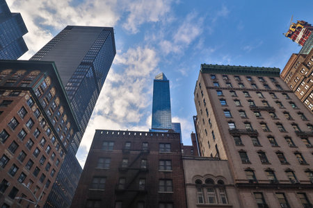 skyscrapers in Midtown Manhattan, downtown, New York Cityのeditorial素材