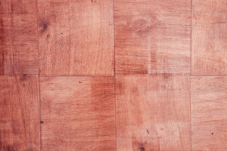 Brown square pieces wooden board. Wood texture background. top view.の写真素材